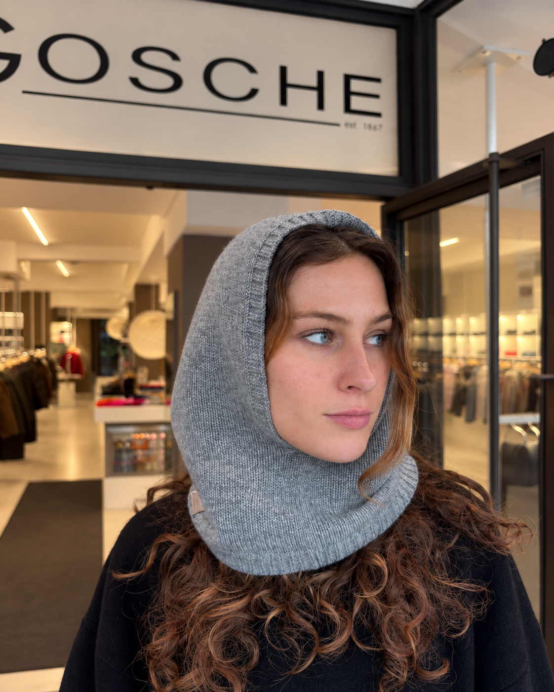Blui Balaclava aus Cashmere