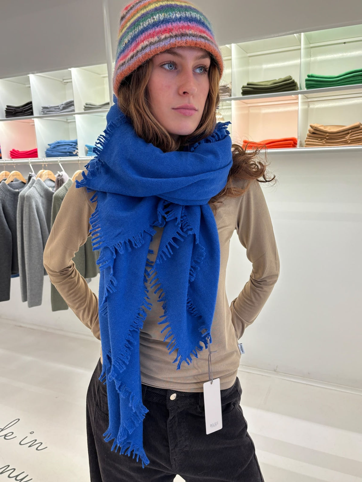 Blui Merino-Cashmere Tuch groß