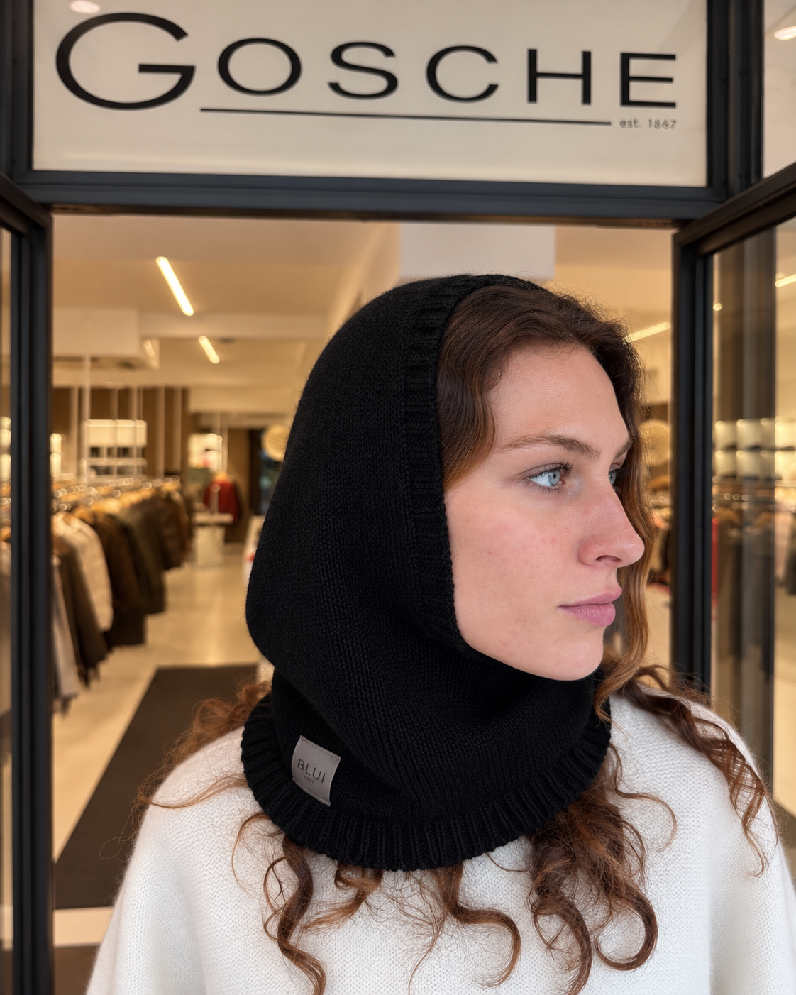 Blui Balaclava aus Cashmere