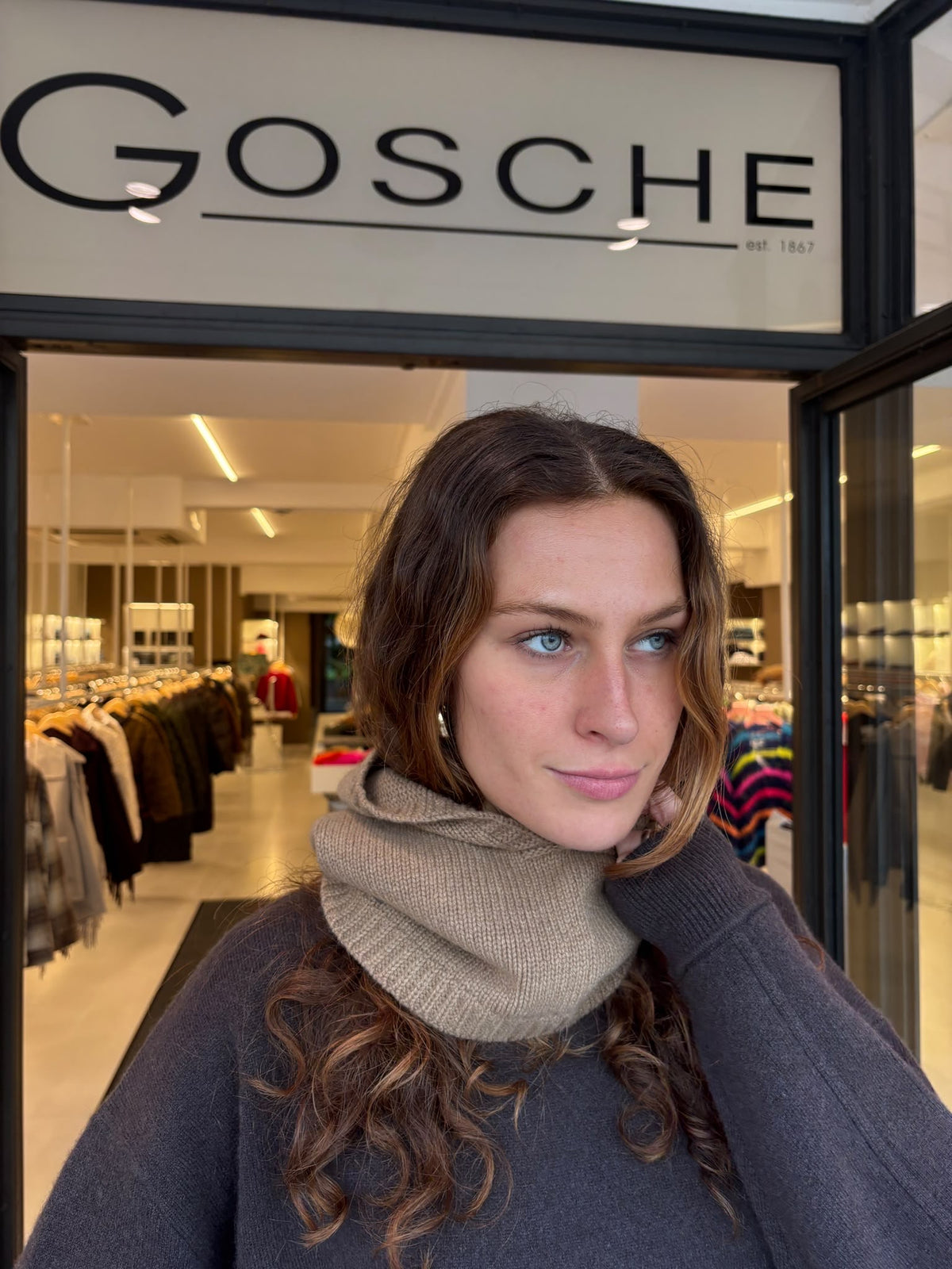 Blui Balaclava aus Cashmere