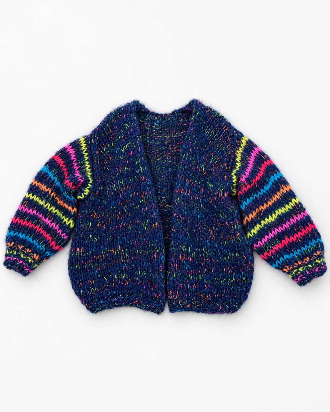 Rainbow Mohair Cardigan